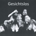 Plakatausschnitt 'GESICHTSLOS'; Präsentation 'Maskenspiel' der Klasse SP 03/14 der Johanniter-Akademie Leipzig