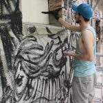 Yves Paradis, Wandgestaltung Atelier fiese8