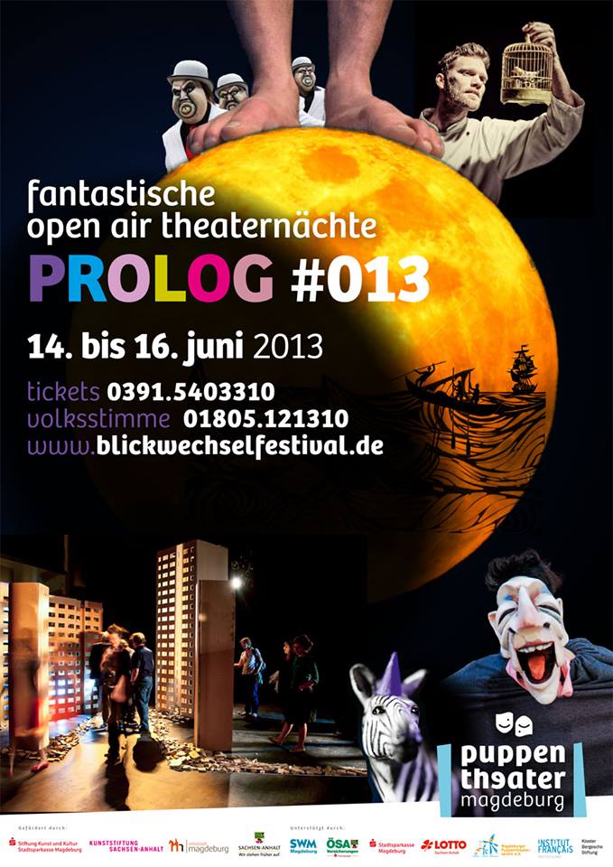 Plakat ‚Prolog #013‘; Quelle: Puppentheater Magdeburg On Facebook