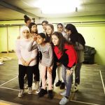 Workshop-Teilnehmerinnen bei GIRLS IN ACTION - Mädchen*Theatercamp im WaJut Halle (Saale)