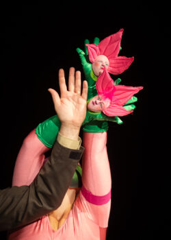 Szenenfoto "Flora und der Baum", Figurentheaterproduktion von Figurenspielerin Julia Raab; Foto: Julia Fenske