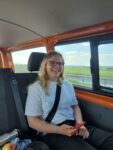 Tessa Scheffler im Tourbus