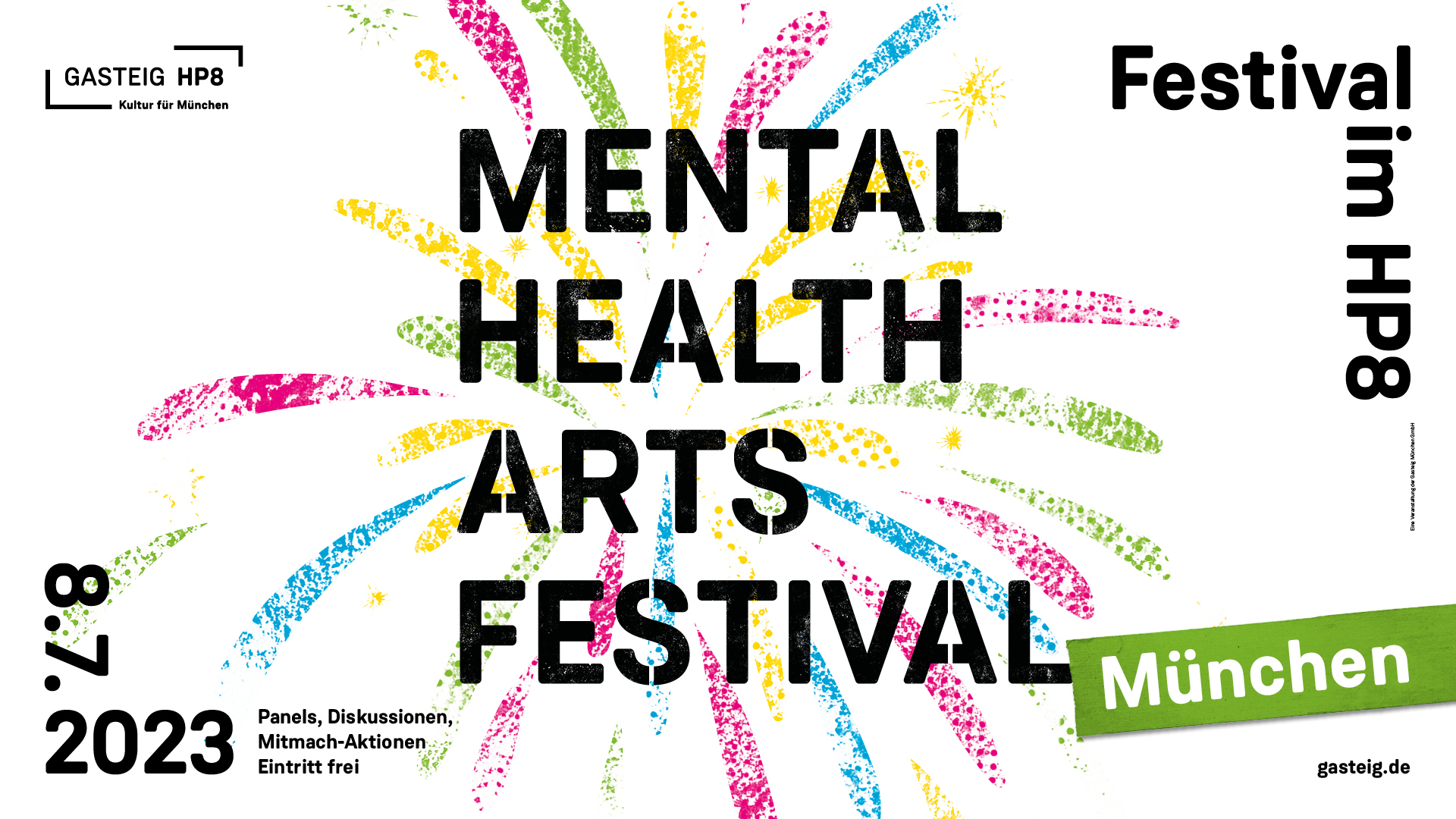 Logo-Banner, Mental Health Arts Festival München