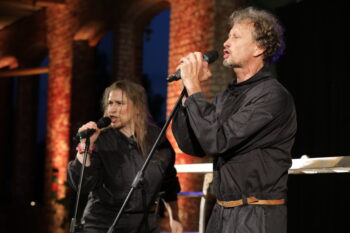Julia Raab und Frank Schenke in "Gundermann - Engel übder dem Revier", Kunstrasen e.V. Leipziger; Foto: Dr. Ria Hennebach