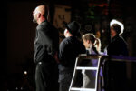 Ekky Meister, Christoph Schenker, Julia Raab und Frank Schenke (v.l.n.r.), "Gundermann - Engel übder dem Revier", Kunstrasen e.V. Leipziger; Foto: Dr. Ria Hennebach